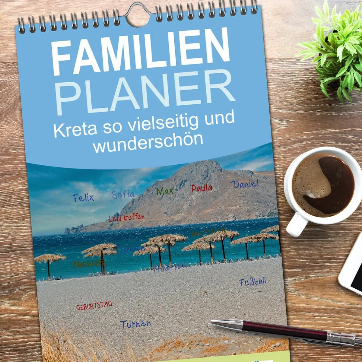 Bild: 9783516504613 | Familienplaner 2026 - Kreta so vielseitig und wunderschön mit 5...