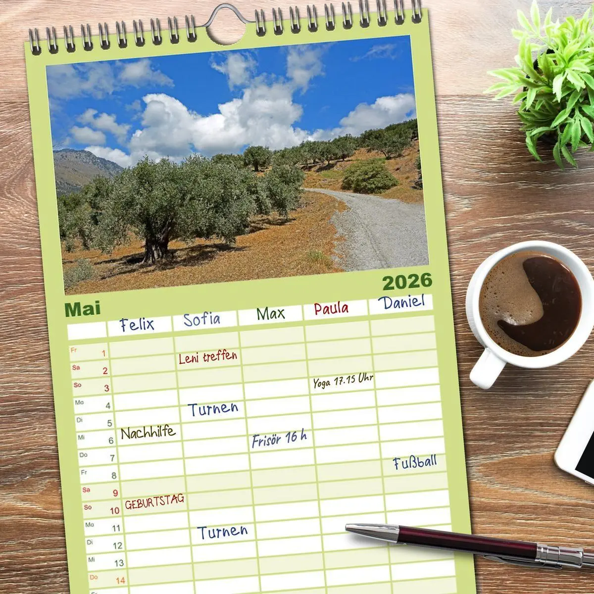Bild: 9783516504613 | Familienplaner 2026 - Kreta so vielseitig und wunderschön mit 5...
