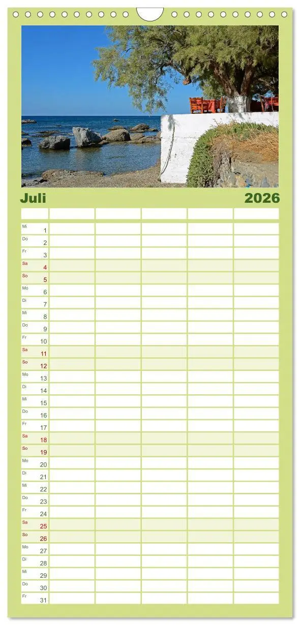 Bild: 9783516504613 | Familienplaner 2026 - Kreta so vielseitig und wunderschön mit 5...