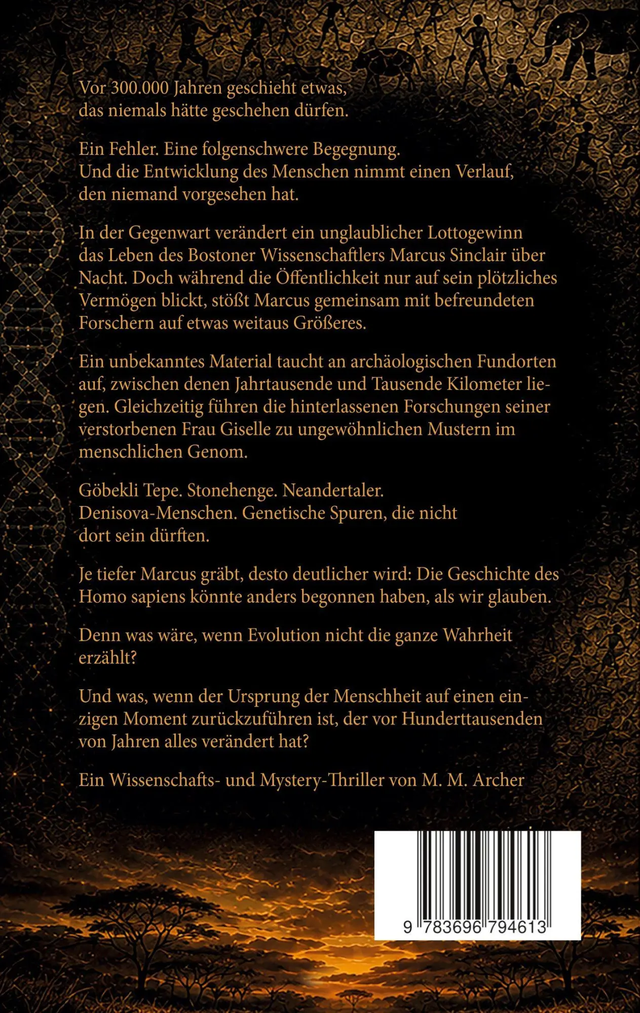 Rückseite: 9783696794613 | Protokoll Mankind | Der fremde Ursprung - ein Wissenschafts-Thriller
