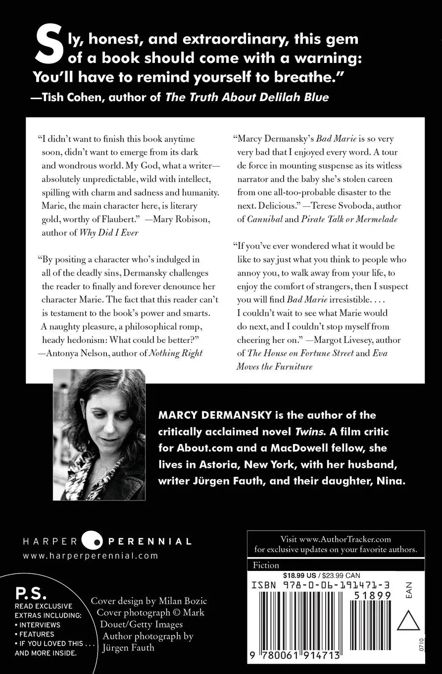 Rückseite: 9780061914713 | Bad Marie | Marcy Dermansky | Taschenbuch | Englisch | 2010