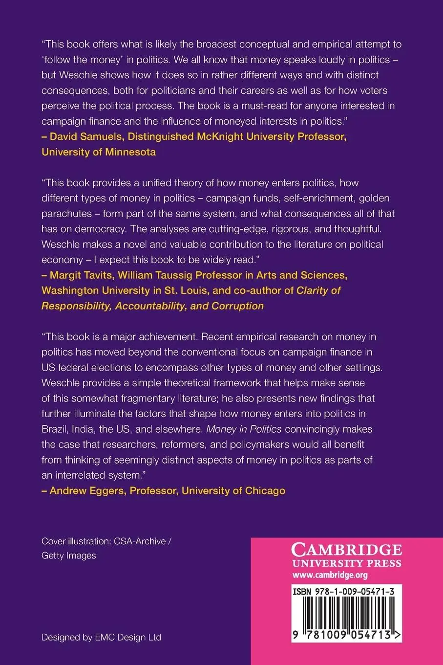 Rückseite: 9781009054713 | Money in Politics | Simon Weschle | Taschenbuch | Englisch | 2022