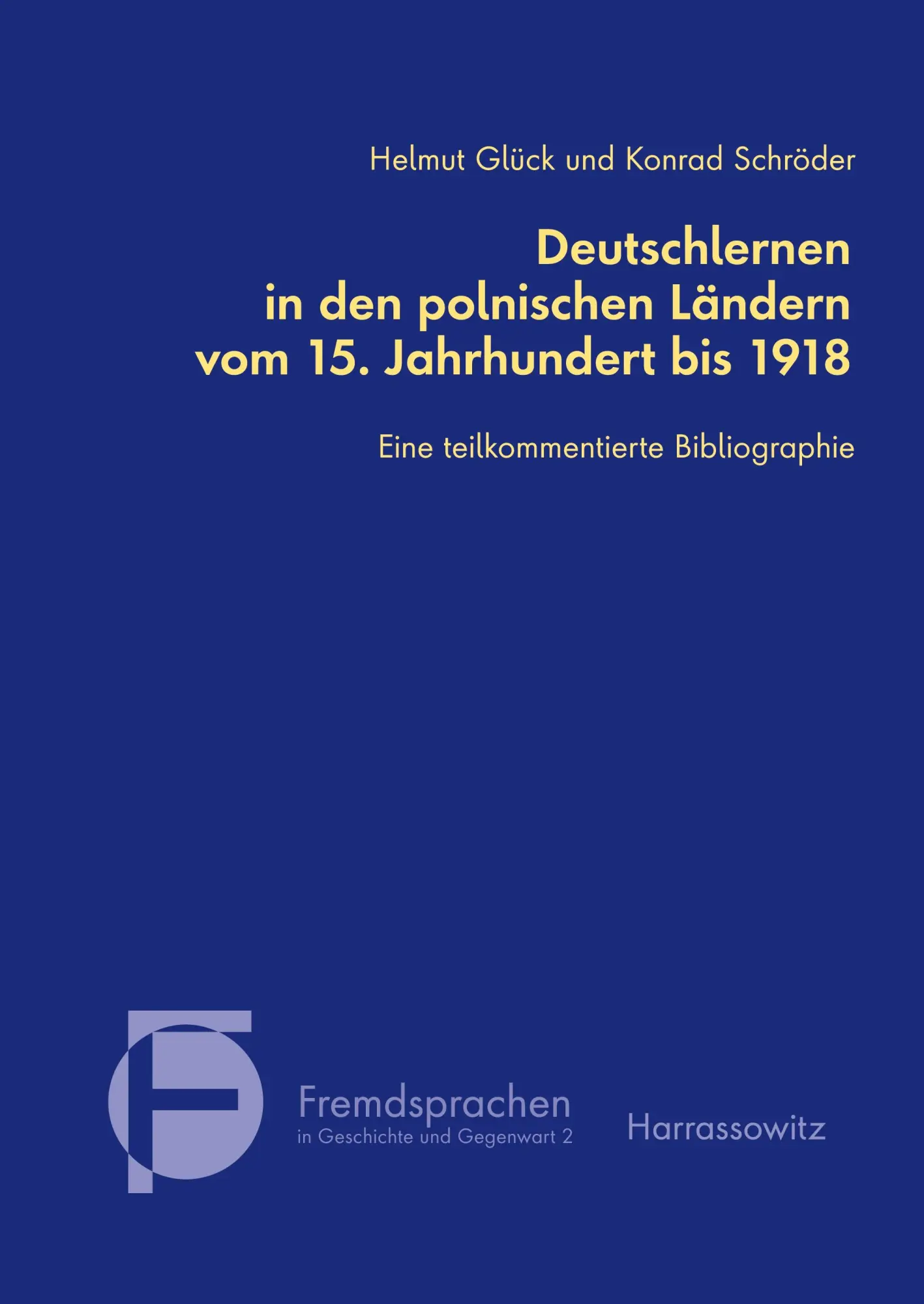 Cover: 9783447054713 | Deutschlernen in den polnischen Ländern vom 15. Jahrhundert bis...