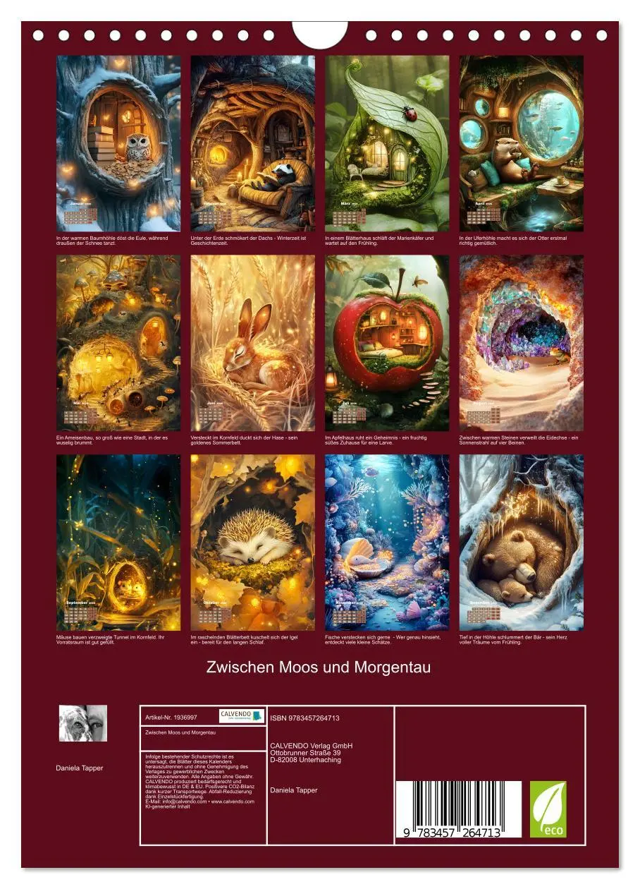 Bild: 9783457264713 | Zwischen Moos und Morgentau (Wandkalender 2026 DIN A4 hoch),...