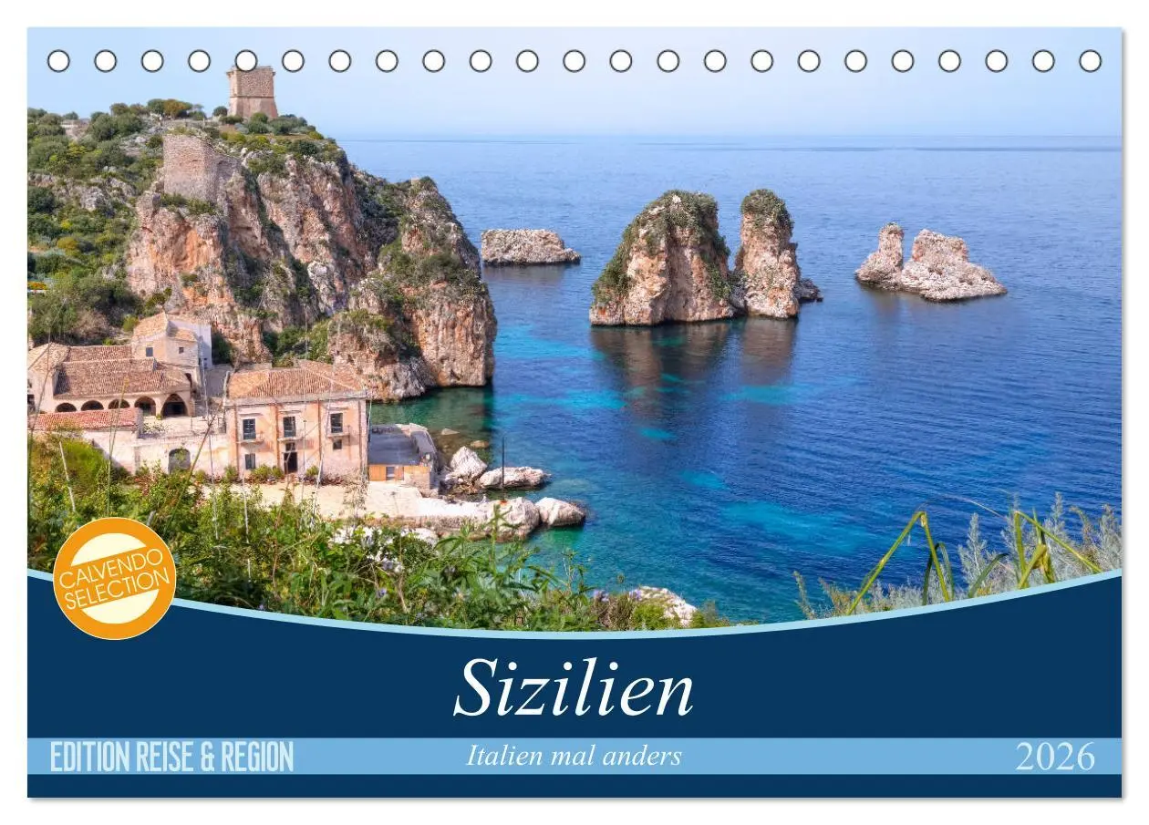 Cover: 9783457874813 | Sizilien - Italien mal anders (Tischkalender 2026 DIN A5 quer),...
