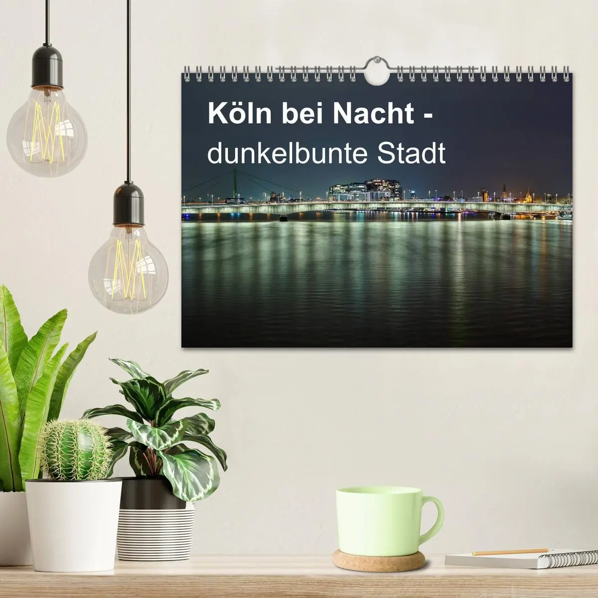Bild: 9783516034813 | Köln bei Nacht - dunkelbunte Stadt (Wandkalender 2026 DIN A4 quer),...