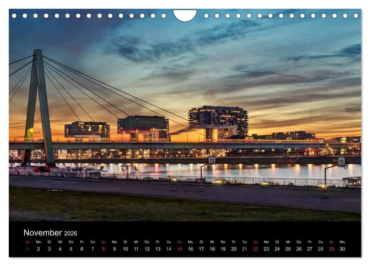 Bild: 9783516034813 | Köln bei Nacht - dunkelbunte Stadt (Wandkalender 2026 DIN A4 quer),...