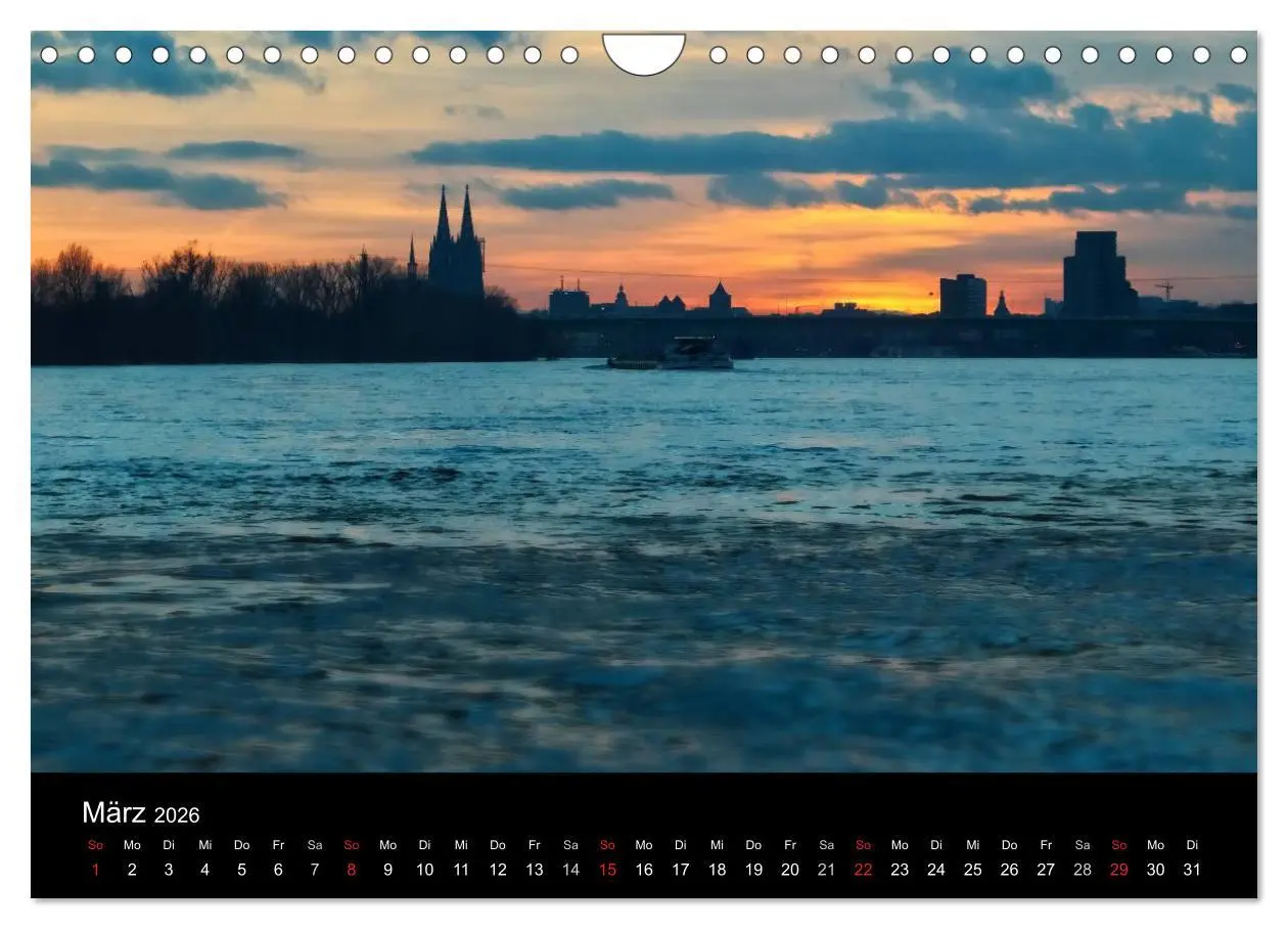 Bild: 9783516034813 | Köln bei Nacht - dunkelbunte Stadt (Wandkalender 2026 DIN A4 quer),...