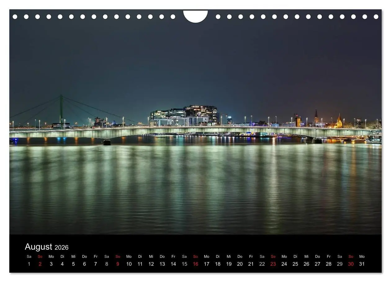 Bild: 9783516034813 | Köln bei Nacht - dunkelbunte Stadt (Wandkalender 2026 DIN A4 quer),...