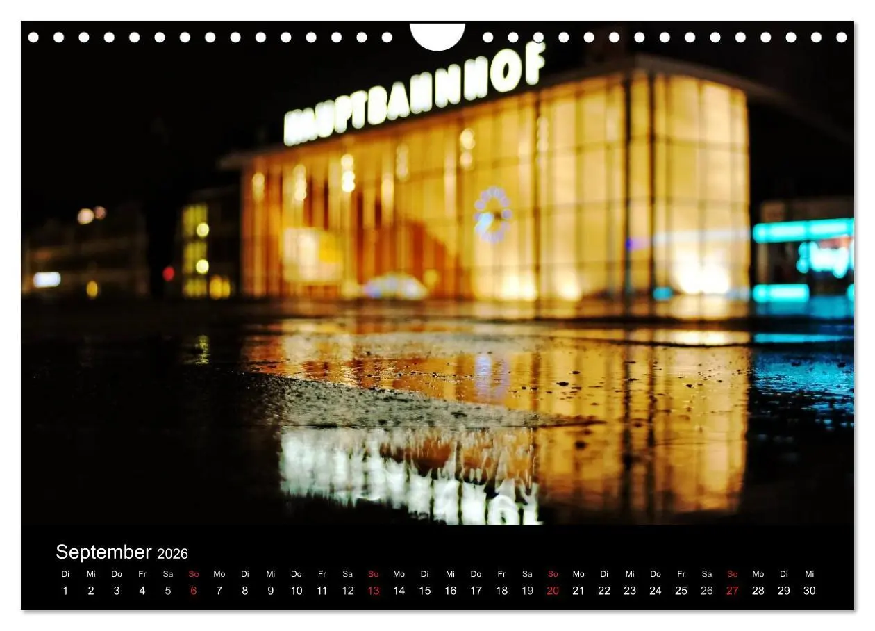 Bild: 9783516034813 | Köln bei Nacht - dunkelbunte Stadt (Wandkalender 2026 DIN A4 quer),...