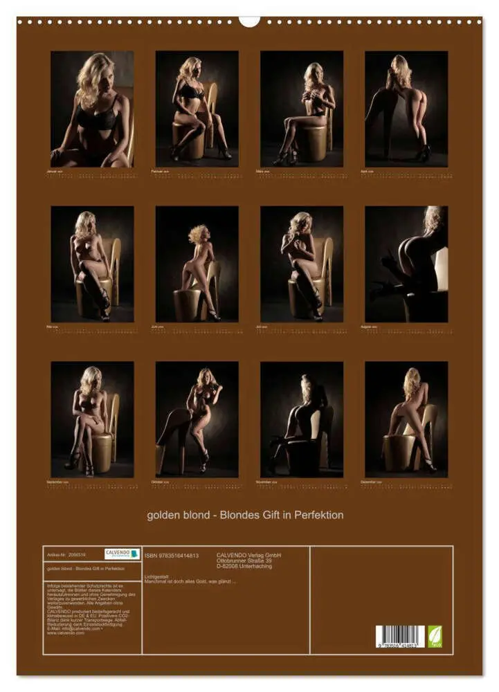 Bild: 9783516414813 | golden blond - Blondes Gift in Perfektion (Wandkalender 2026 DIN A2...