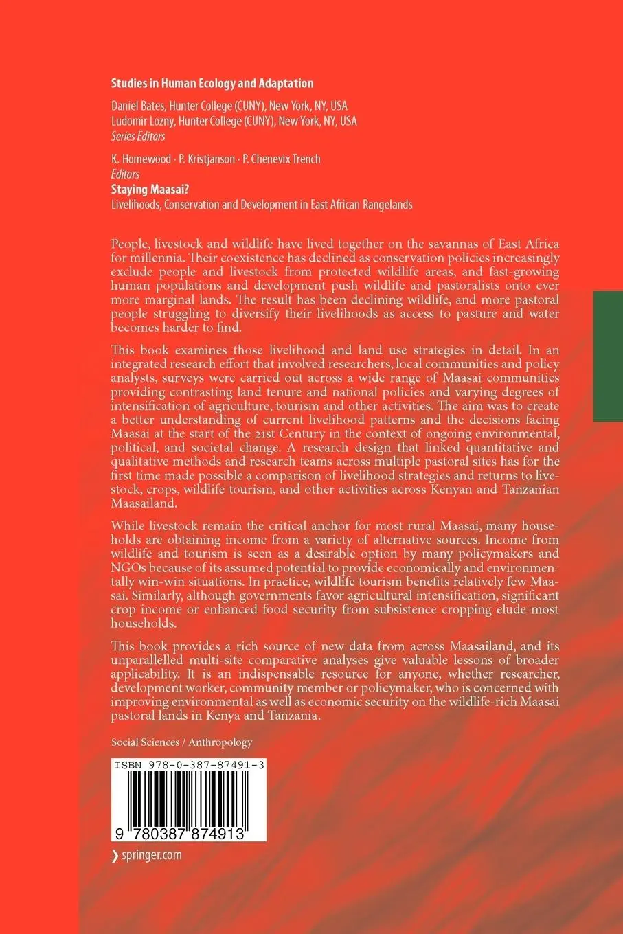 Rückseite: 9780387874913 | Staying Maasai? | Katherine Homewood (u. a.) | Taschenbuch | xvi