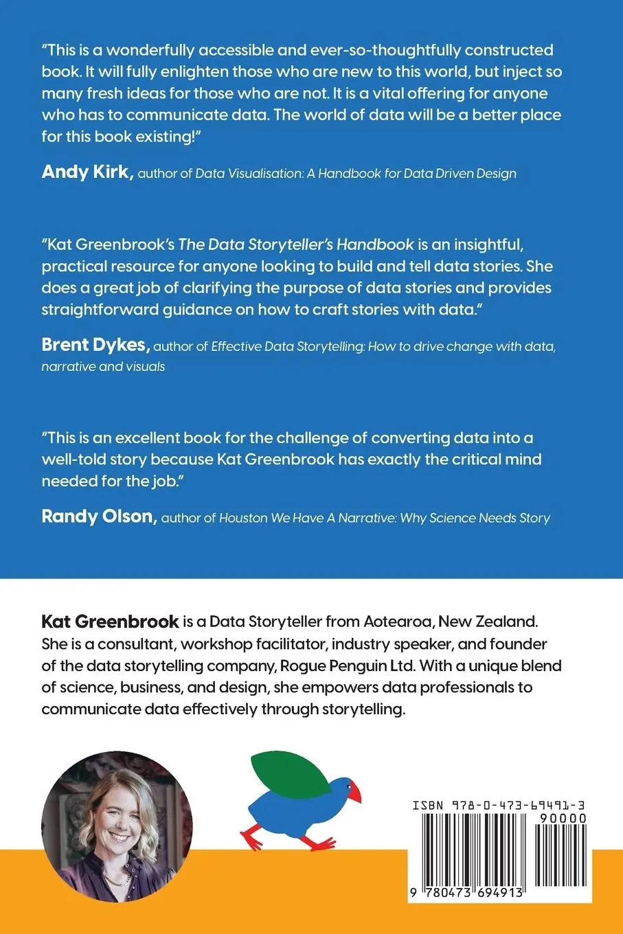 Rückseite: 9780473694913 | The Data Storyteller's Handbook | Kat Greenbrook | Taschenbuch | 2023