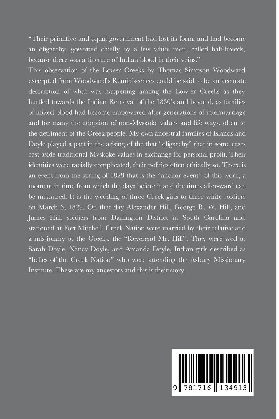 Rückseite: 9781716134913 | Creek Nation Ancestors | Hodalee C. S. Sewell | Taschenbuch | Englisch