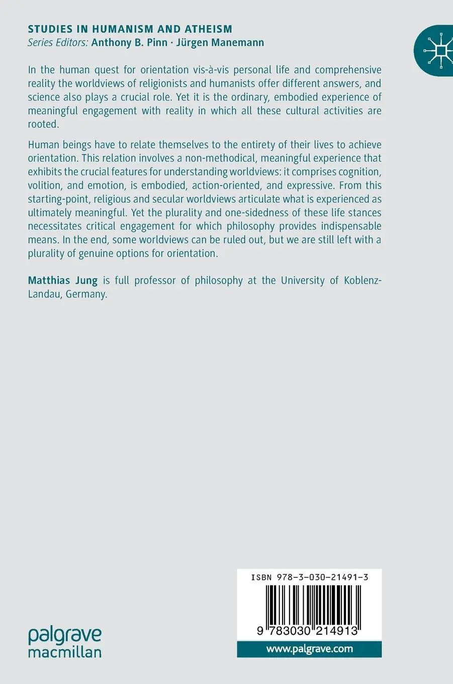 Rückseite: 9783030214913 | Science, Humanism, and Religion | The Quest for Orientation | Jung