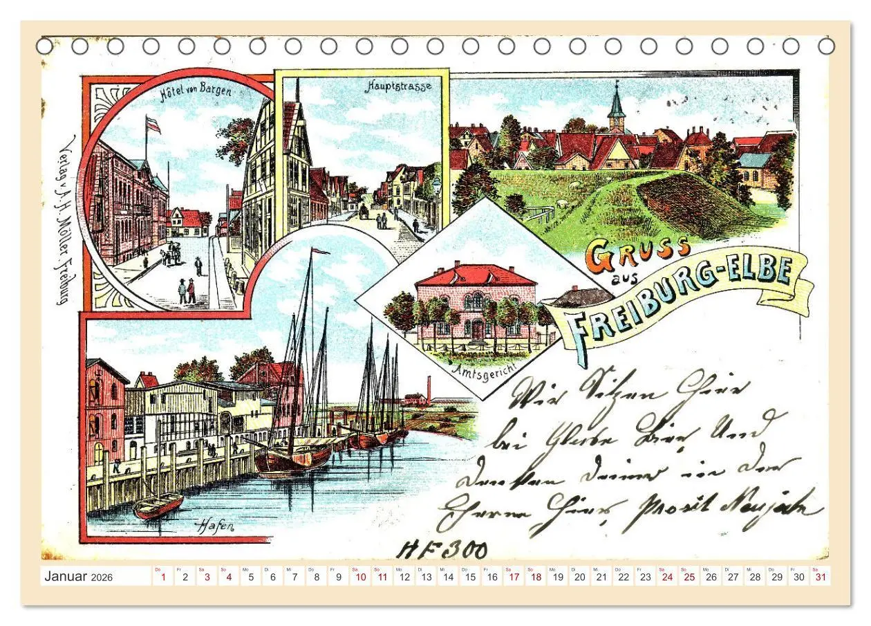 Bild: 9783457484913 | Gruß aus Freiburg an der Elbe (Tischkalender 2026 DIN A5 quer),...