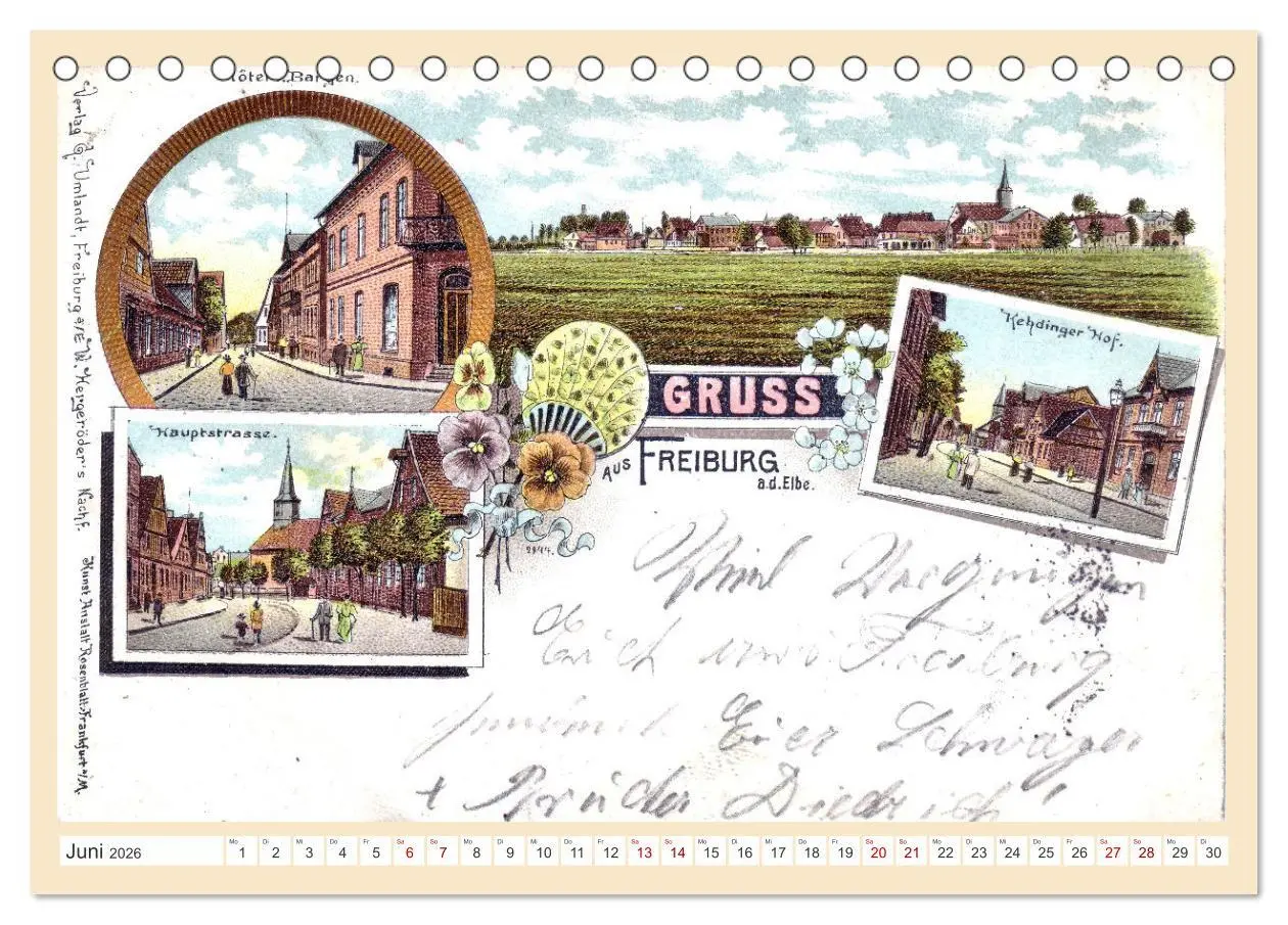 Bild: 9783457484913 | Gruß aus Freiburg an der Elbe (Tischkalender 2026 DIN A5 quer),...