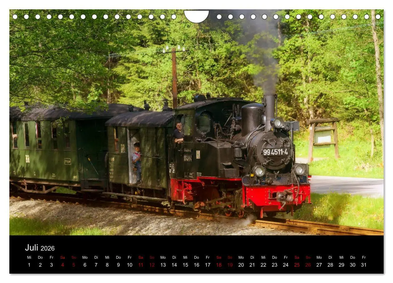 Bild: 9783457864913 | Dampf im Pressnitztal (Wandkalender 2026 DIN A4 quer), CALVENDO...