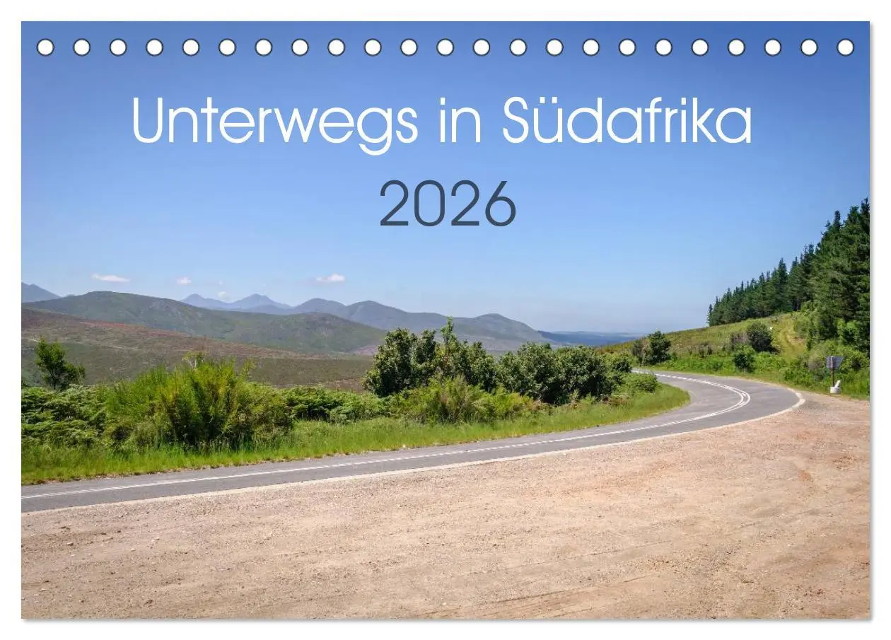 Cover: 9783516024913 | Unterwegs in Südafrika 2026 (Tischkalender 2026 DIN A5 quer),...