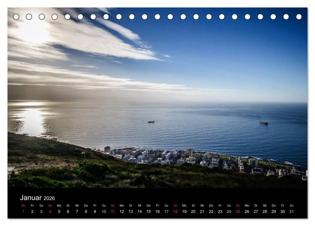 Bild: 9783516024913 | Unterwegs in Südafrika 2026 (Tischkalender 2026 DIN A5 quer),...