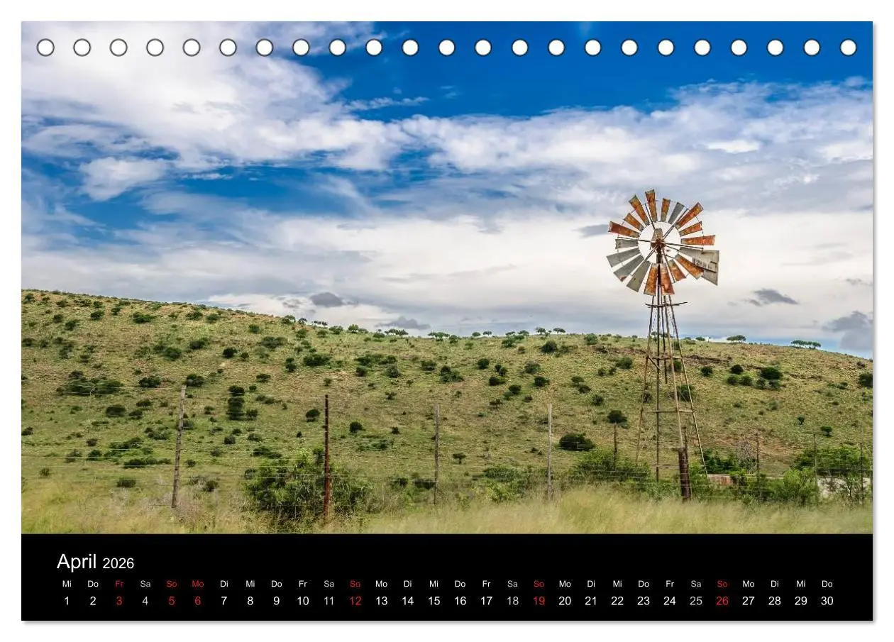 Bild: 9783516024913 | Unterwegs in Südafrika 2026 (Tischkalender 2026 DIN A5 quer),...
