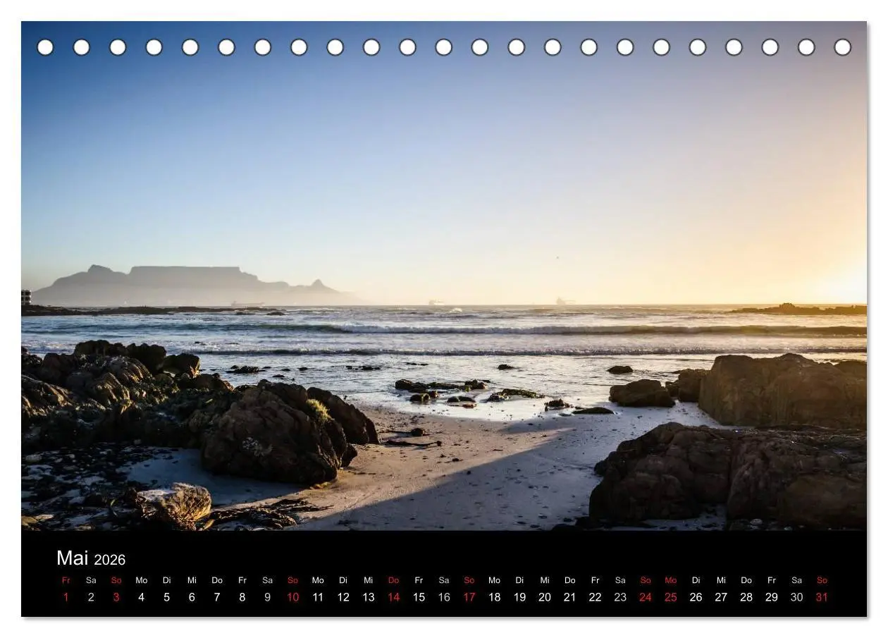 Bild: 9783516024913 | Unterwegs in Südafrika 2026 (Tischkalender 2026 DIN A5 quer),...