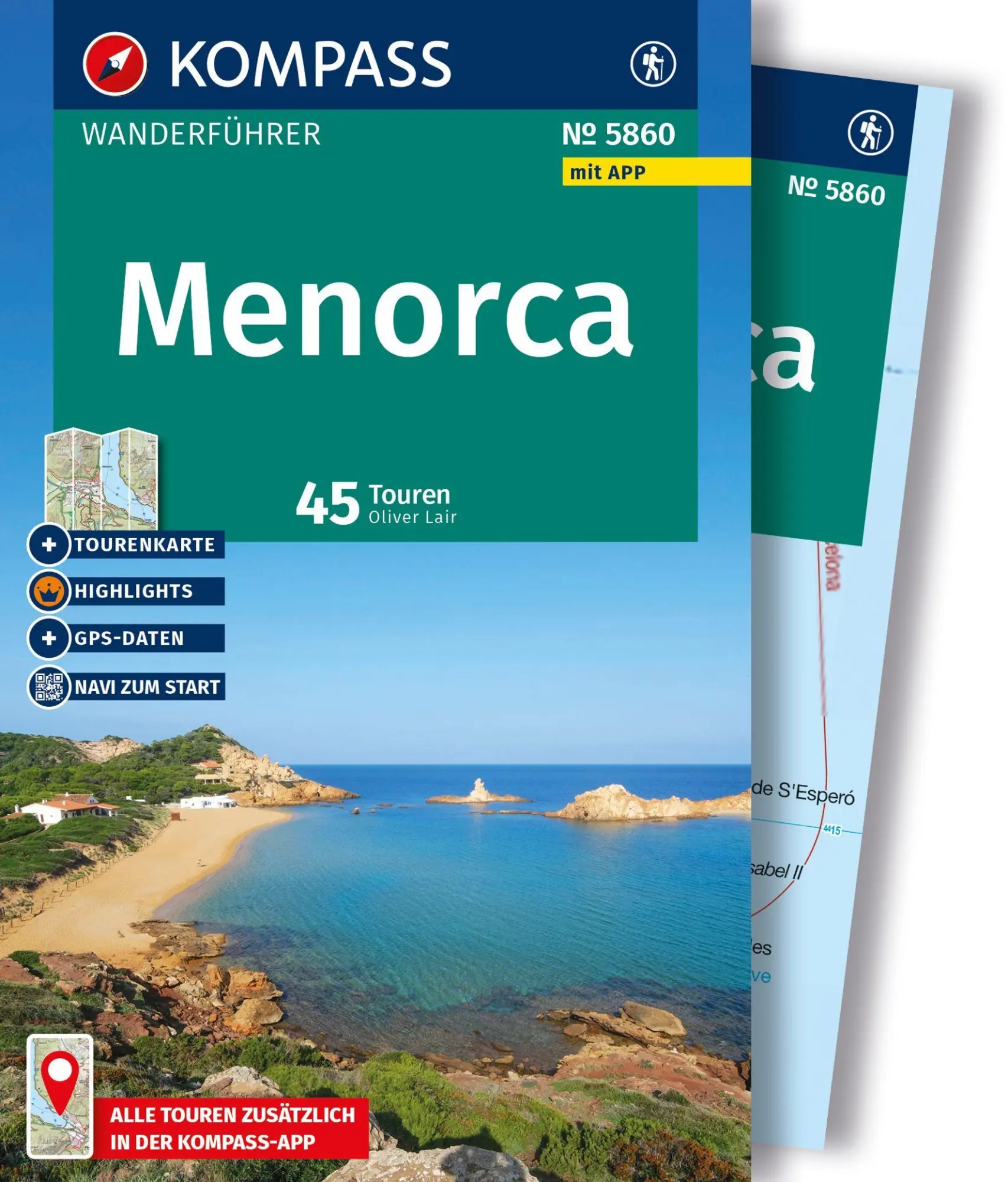 Cover: 9783991544913 | KOMPASS Wanderführer Menorca, 45 Touren mit Extra-Tourenkarte | Lair