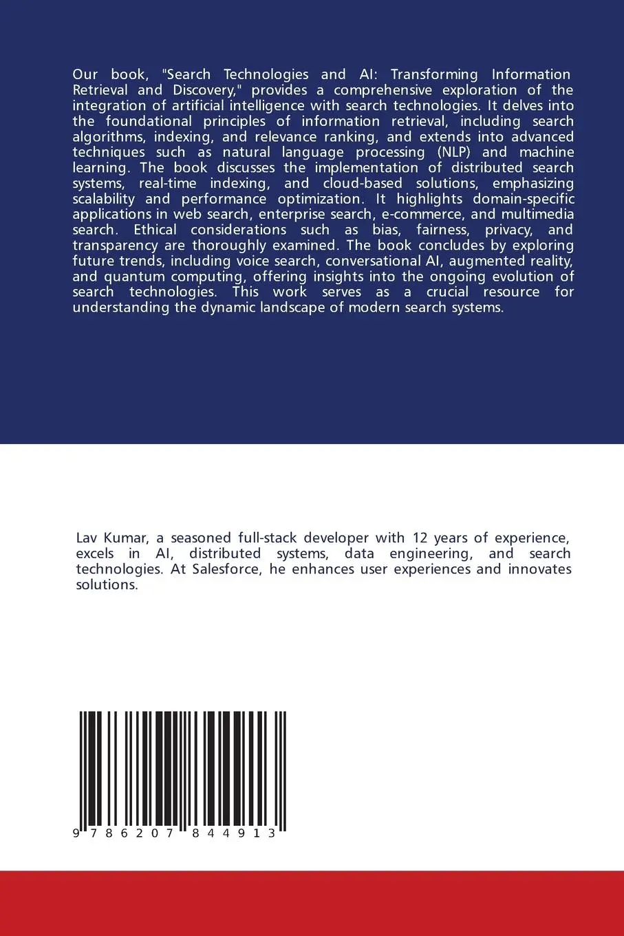 Rückseite: 9786207844913 | Search Technologies and AI: Transforming Information Retrieval | Buch