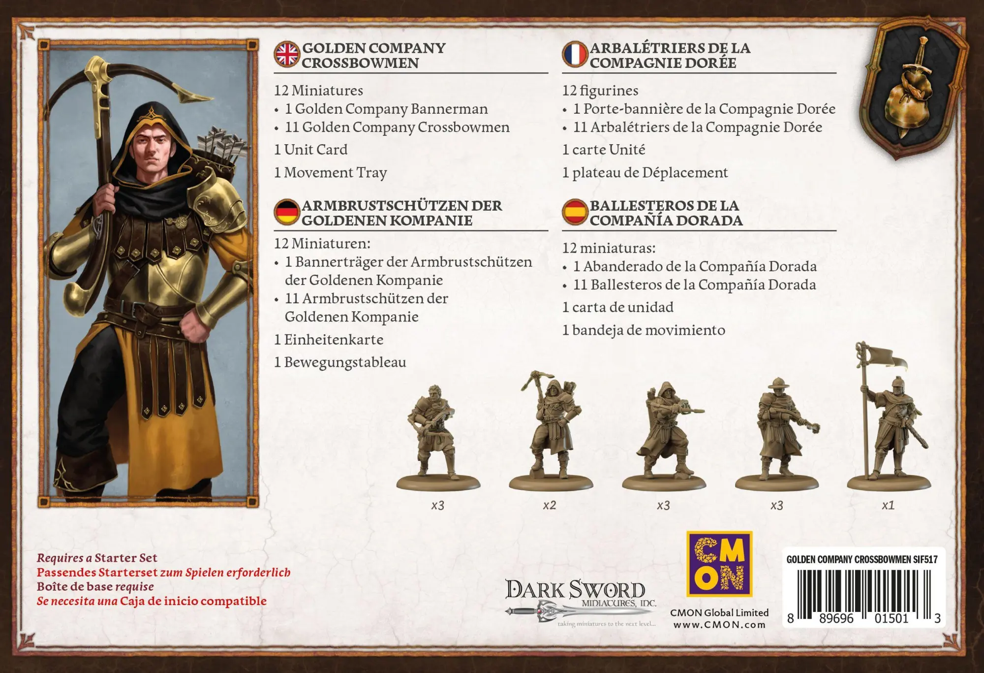 Bild: 889696015013 | A Song of Ice &amp; Fire - Golden Company Crossbowmen (Armbrustschützen...