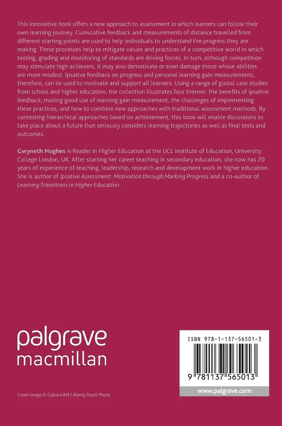 Rückseite: 9781137565013 | Ipsative Assessment and Personal Learning Gain | Gwyneth Hughes | Buch