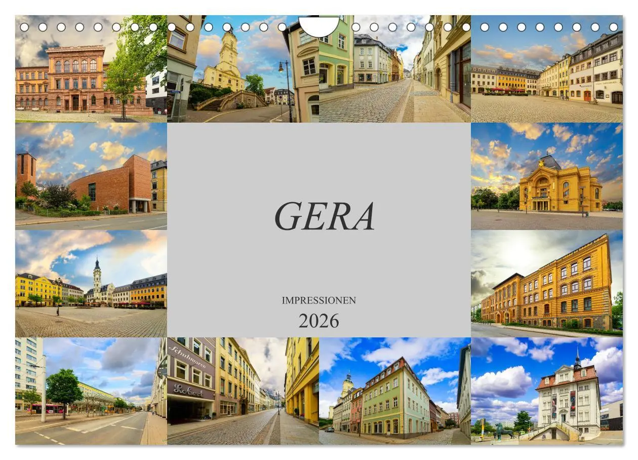 Cover: 9783457825013 | Gera Impressionen (Wandkalender 2026 DIN A4 quer), CALVENDO...