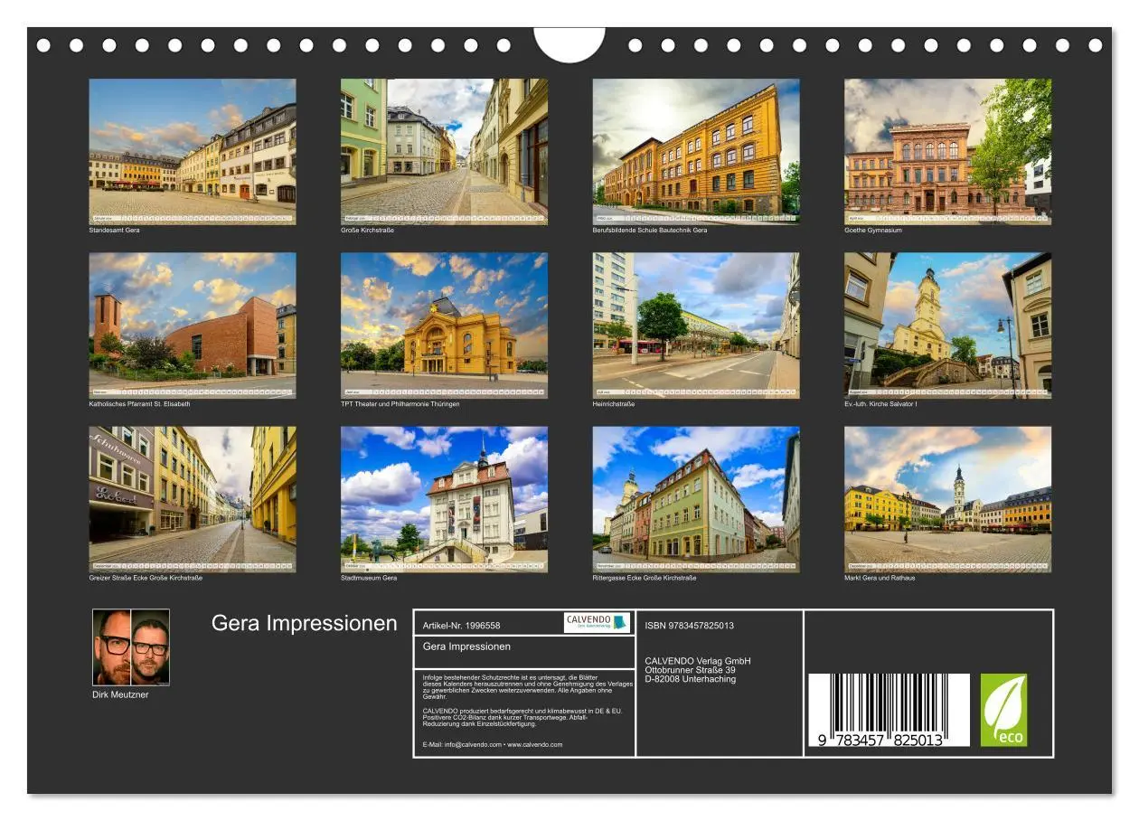 Bild: 9783457825013 | Gera Impressionen (Wandkalender 2026 DIN A4 quer), CALVENDO...