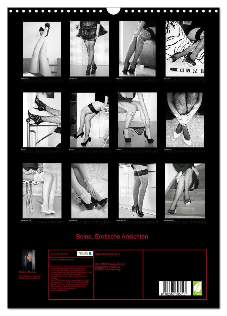 Bild: 9783516395013 | Beine, Erotische Ansichten (Wandkalender 2026 DIN A3 hoch),...