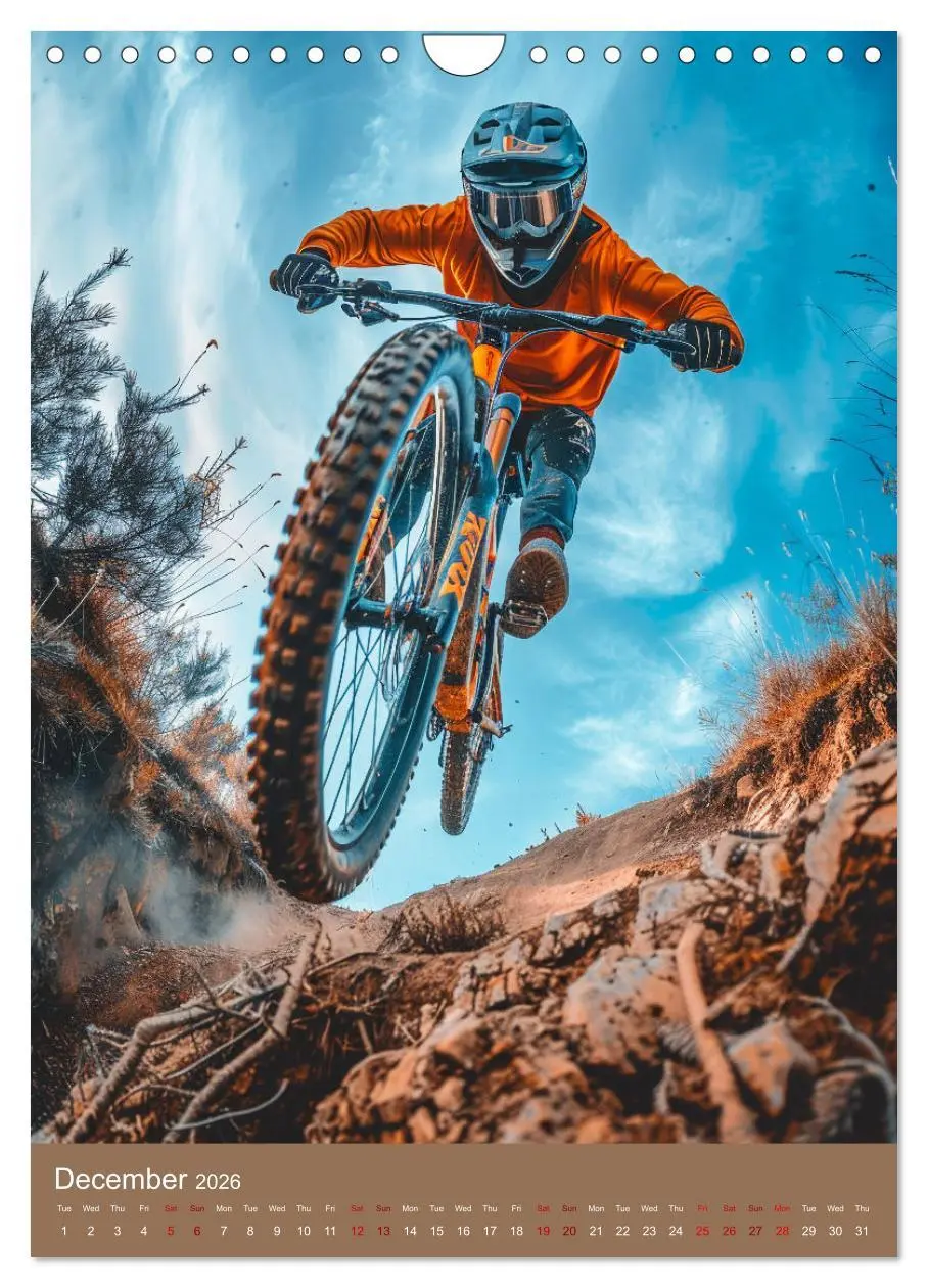 Bild: 9783516535013 | Downhill Adrenaline (Wall Calendar 2026 DIN A4 portrait), CALVENDO...