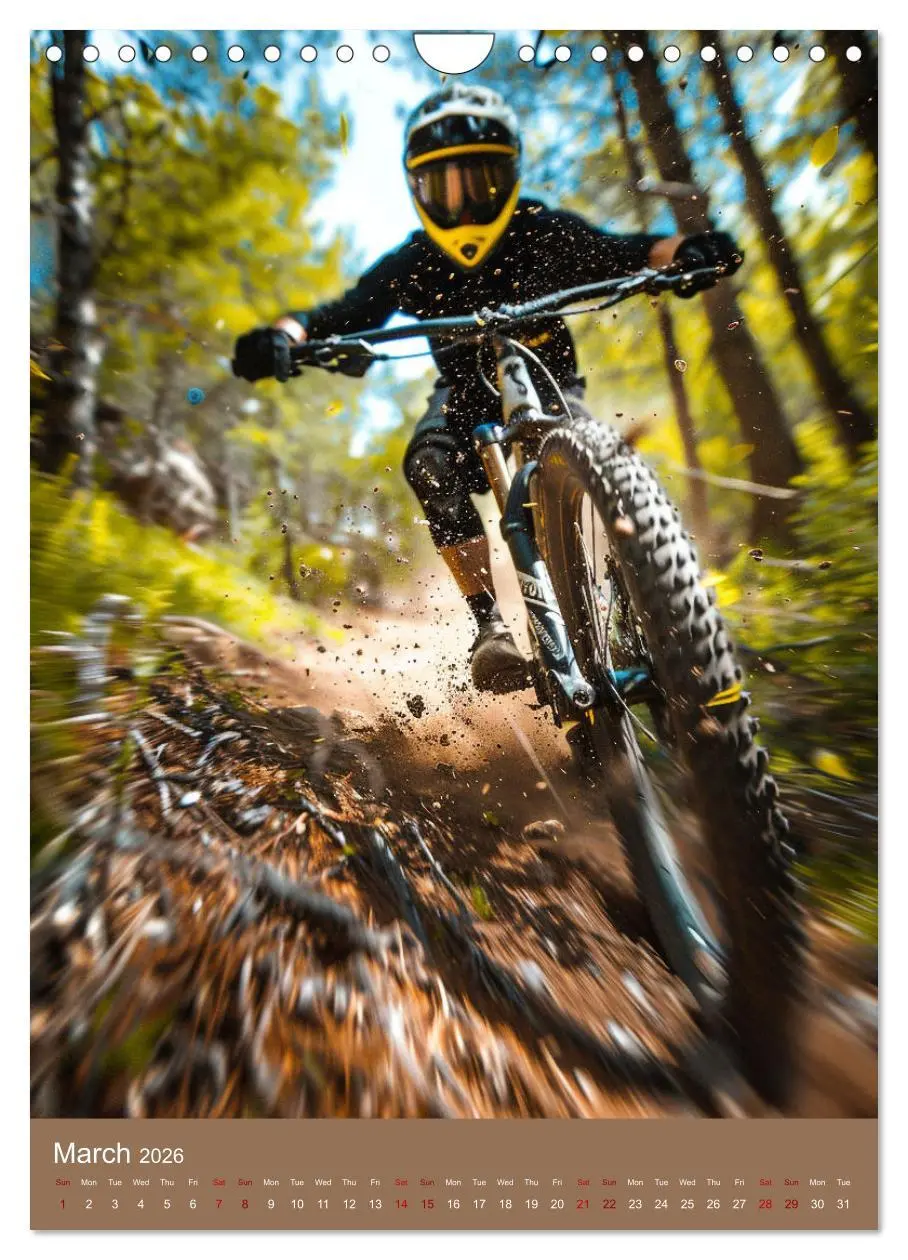 Bild: 9783516535013 | Downhill Adrenaline (Wall Calendar 2026 DIN A4 portrait), CALVENDO...
