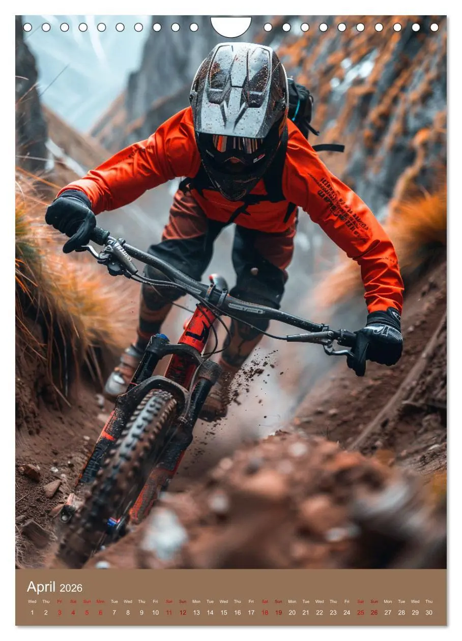 Bild: 9783516535013 | Downhill Adrenaline (Wall Calendar 2026 DIN A4 portrait), CALVENDO...