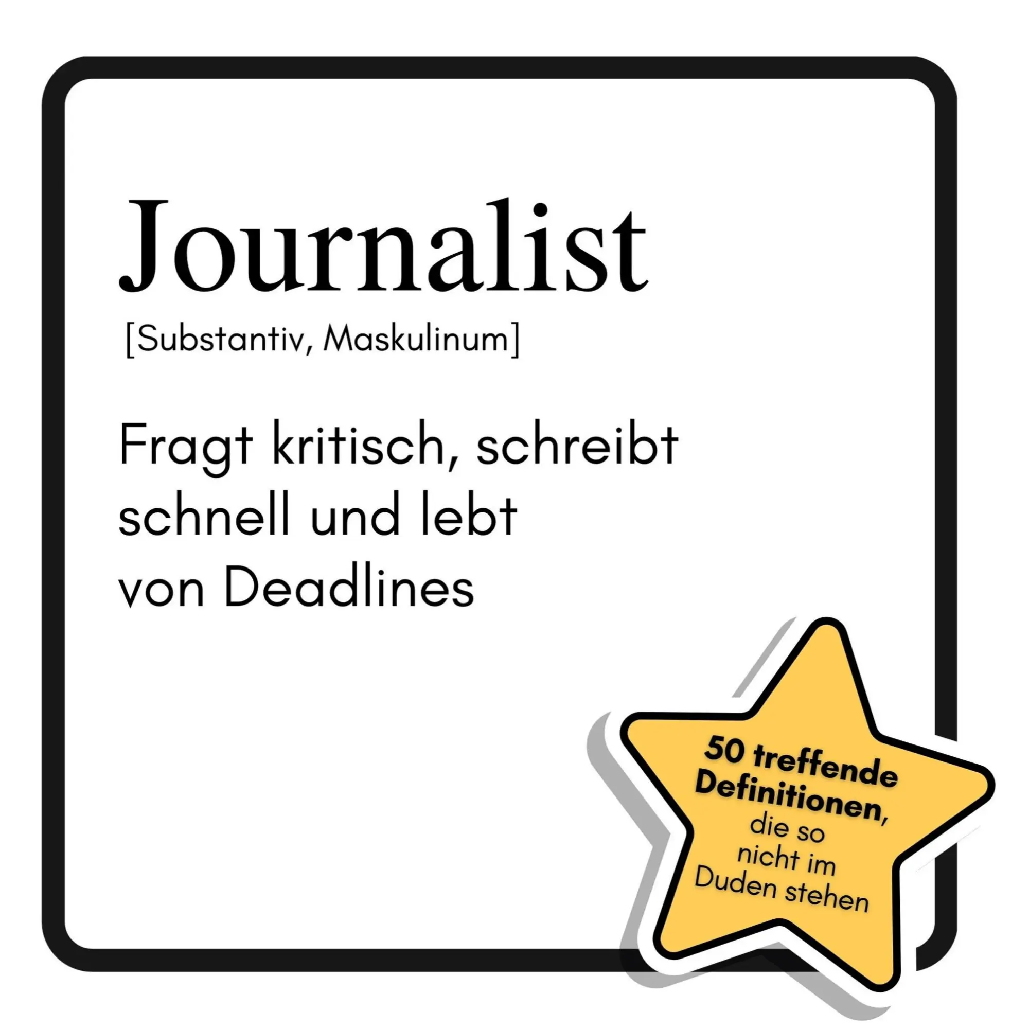 Cover: 9783759185013 | Journalist | Fragt kritisch, schreibt schnell und lebt von Deadlines