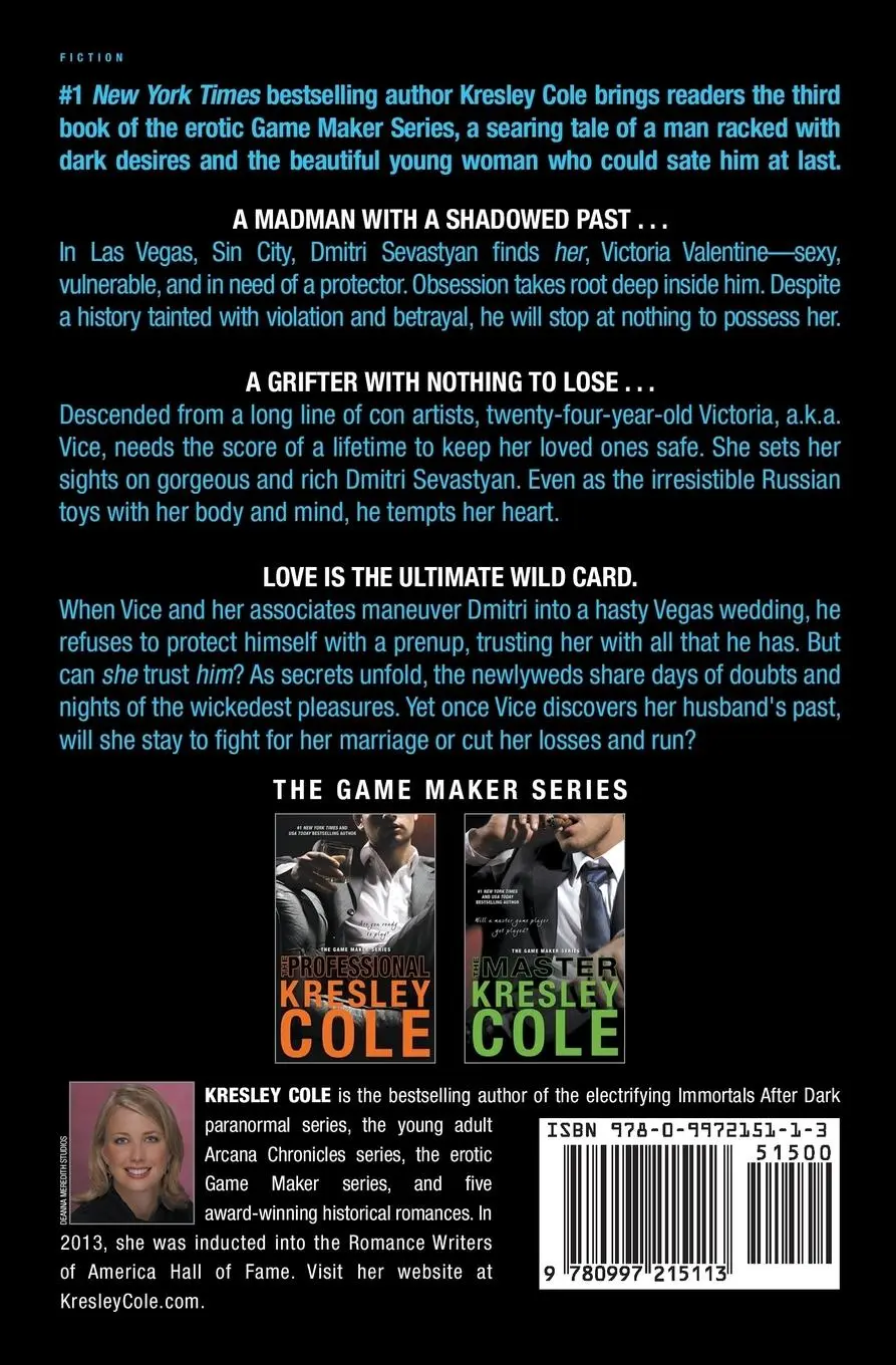 Rückseite: 9780997215113 | The Player | Kresley Cole | Taschenbuch | Englisch | 2016