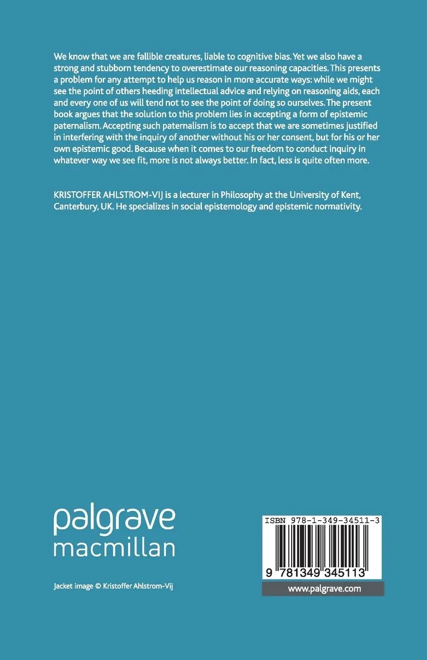 Rückseite: 9781349345113 | Epistemic Paternalism | A Defence | Kenneth A. Loparo | Taschenbuch