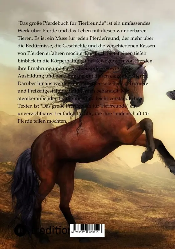 Bild: 9783347855113 | Das große Pferdebuch für Tierfreunde | Alles rund ums Pferd | Moritz