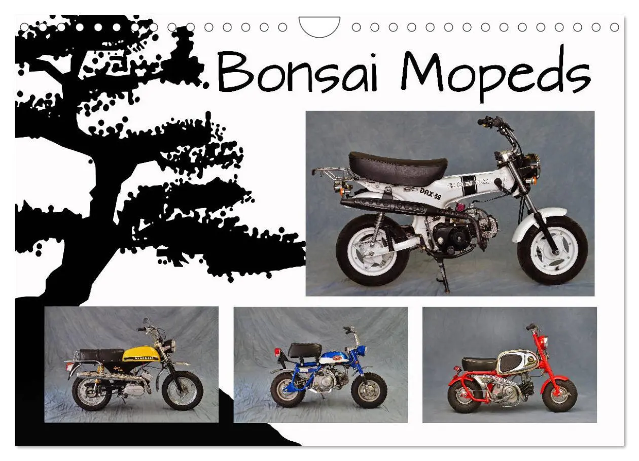 Cover: 9783457675113 | Bonsai Mopeds (Wandkalender 2026 DIN A4 quer), CALVENDO Monatskalender