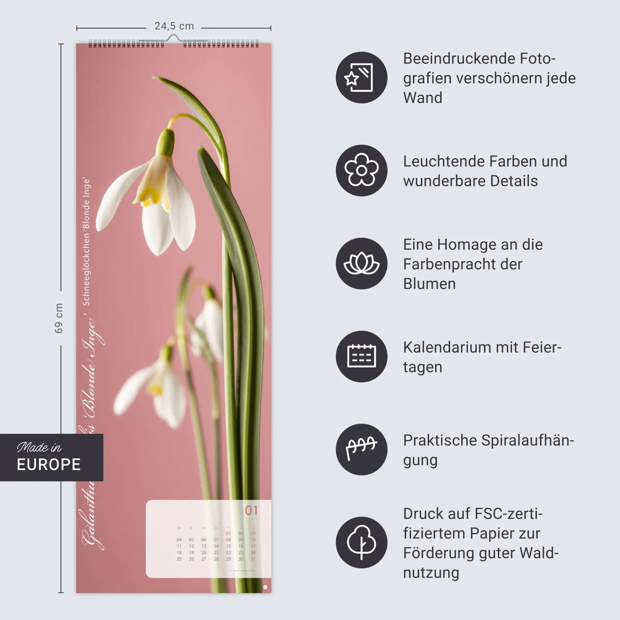 Bild: 9783756415113 | Magic Flowers Vertical Kalender 2027 | Sibylle Pietrek | Kalender