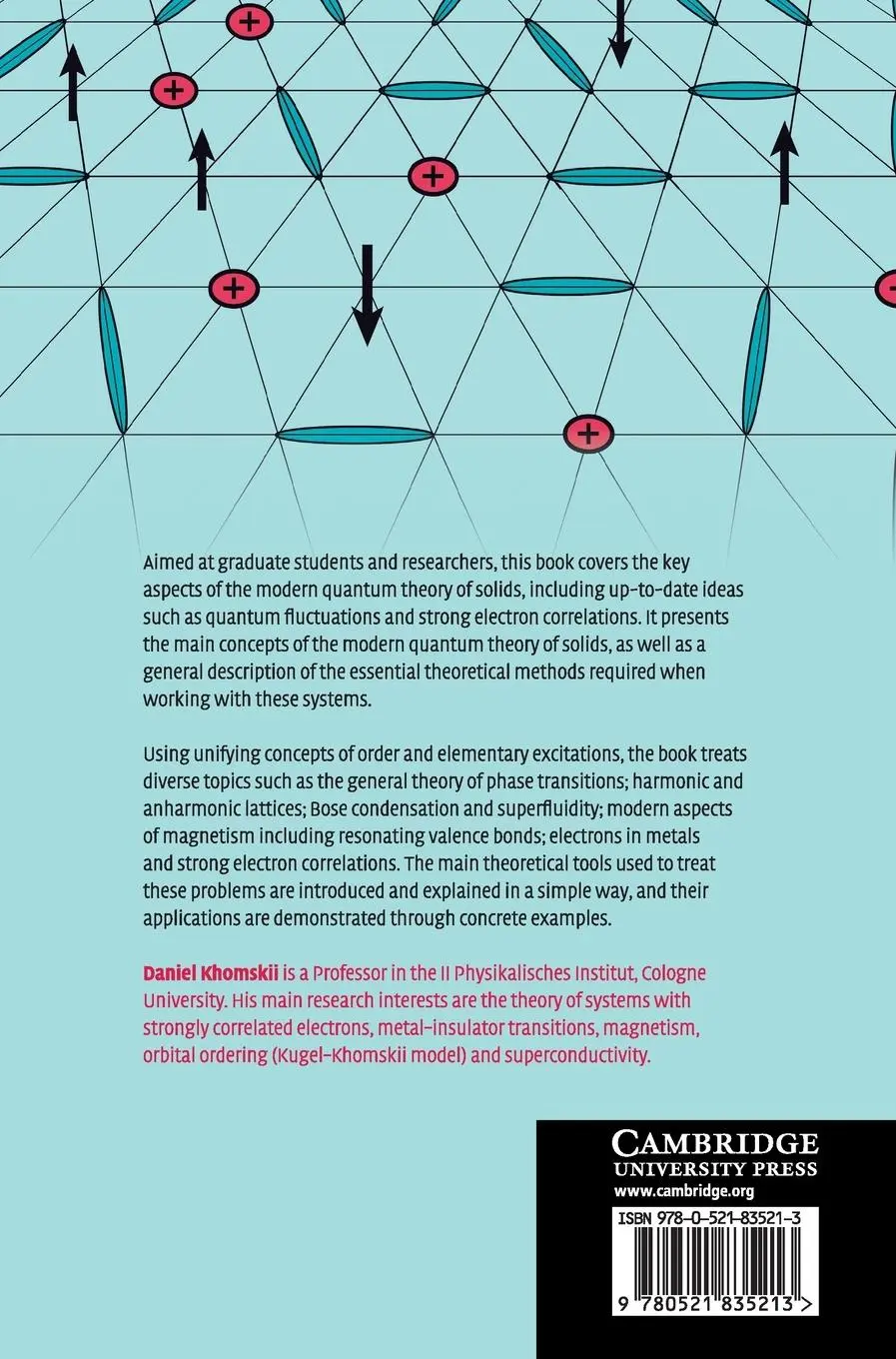 Rückseite: 9780521835213 | Basic Aspects of the Quantum Theory of Solids | Daniel I. Khomskii