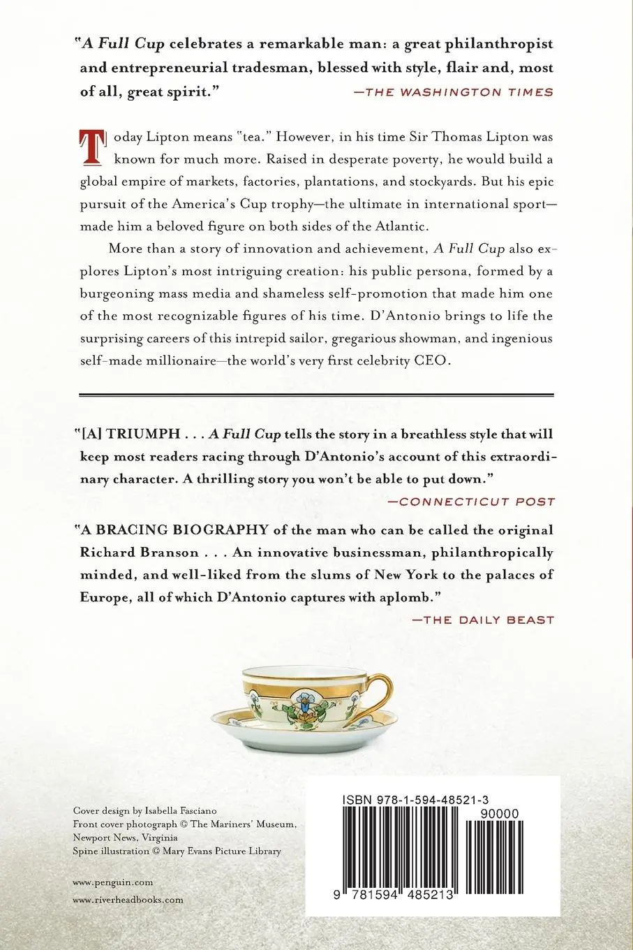 Rückseite: 9781594485213 | A Full Cup | Michael D'Antonio | Taschenbuch | Englisch | 2011
