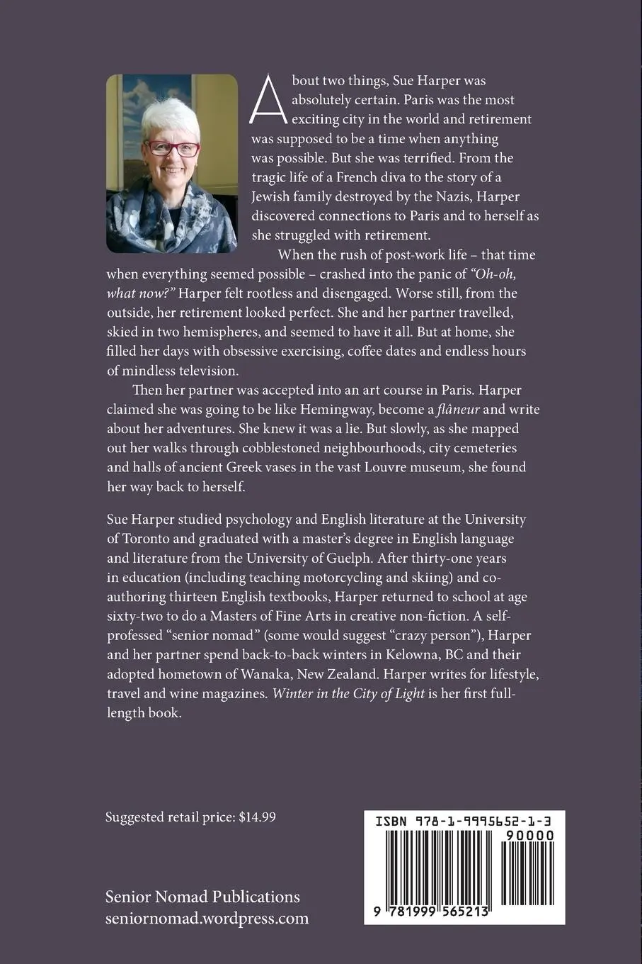 Rückseite: 9781999565213 | Winter in the City of Light | A search for self in retirement | Harper