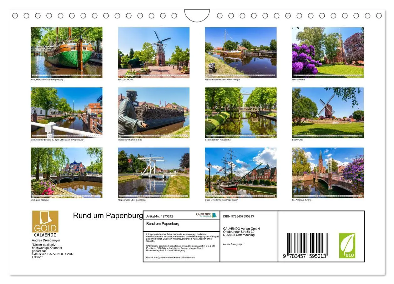 Bild: 9783457595213 | Rund um Papenburg (Wandkalender 2026 DIN A4 quer), CALVENDO...