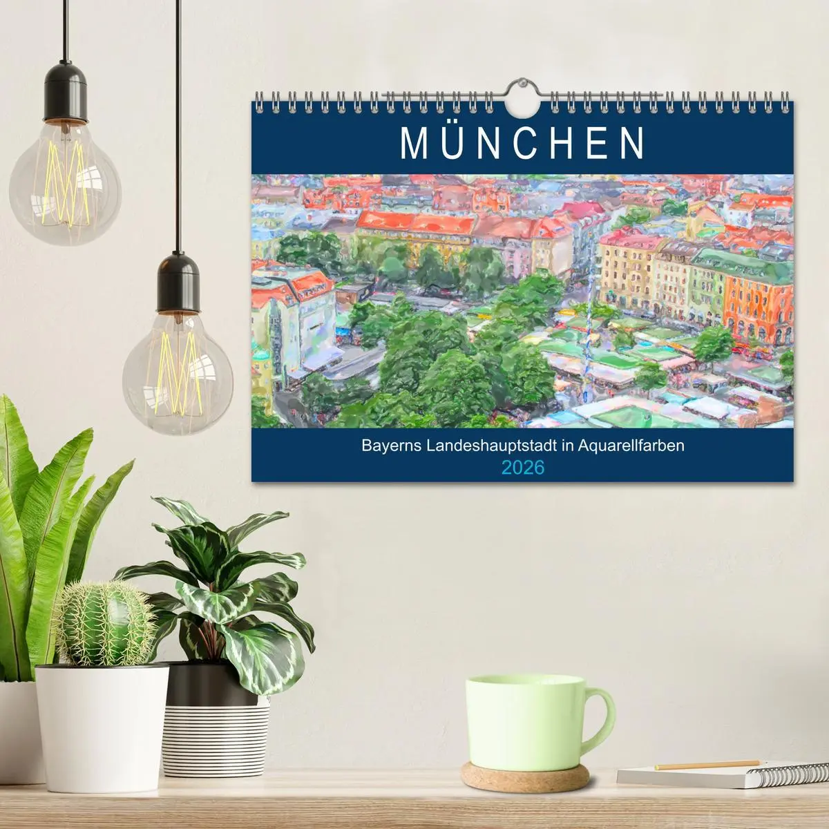 Bild: 9783457735213 | München - Bayerns Landeshauptstadt in Aquarellfarben (Wandkalender...