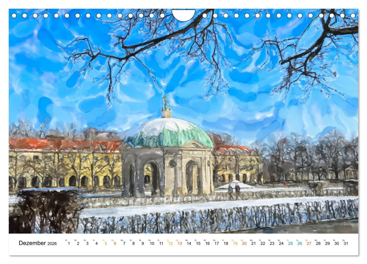 Bild: 9783457735213 | München - Bayerns Landeshauptstadt in Aquarellfarben (Wandkalender...