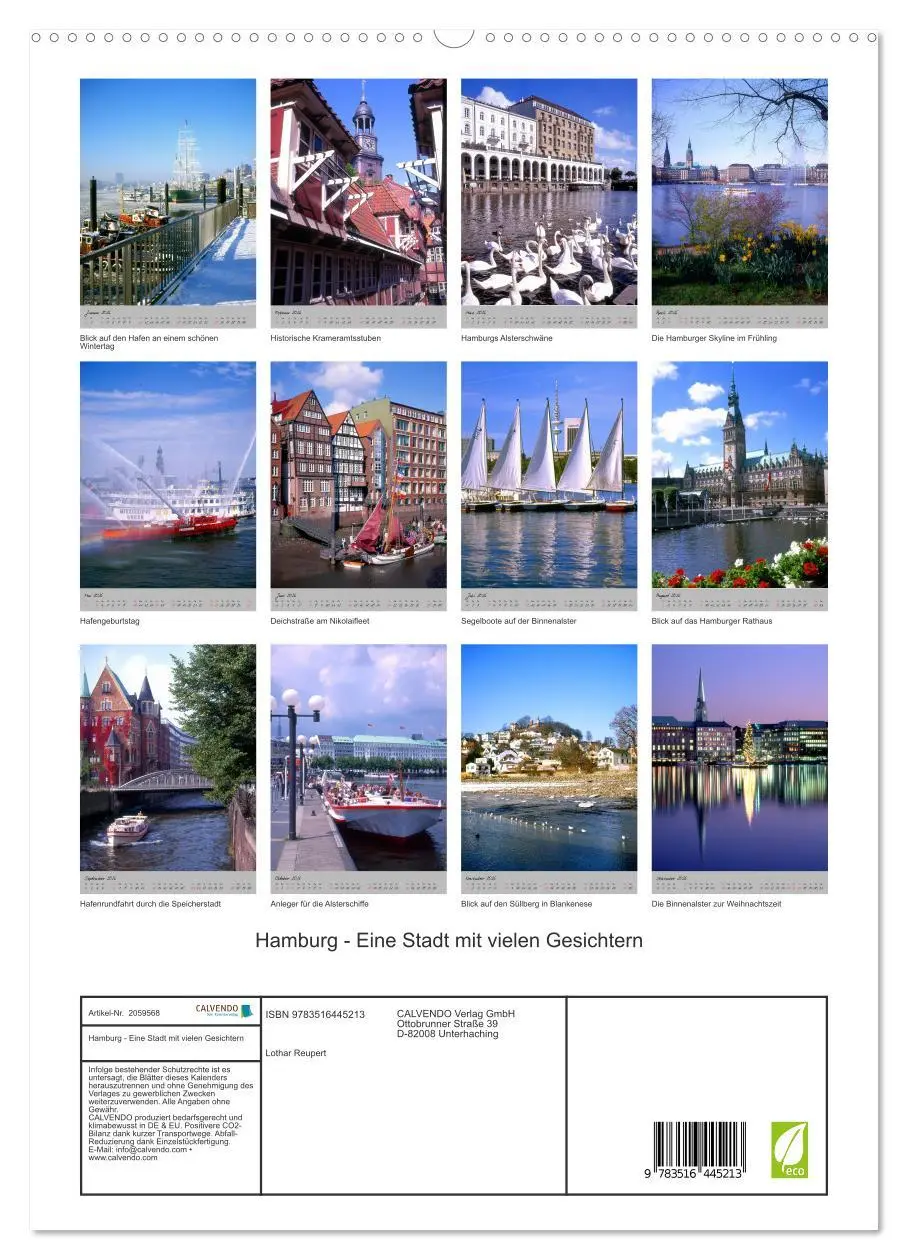 Bild: 9783516445213 | Hamburg - Eine Stadt mit vielen Gesichtern (hochwertiger Premium...