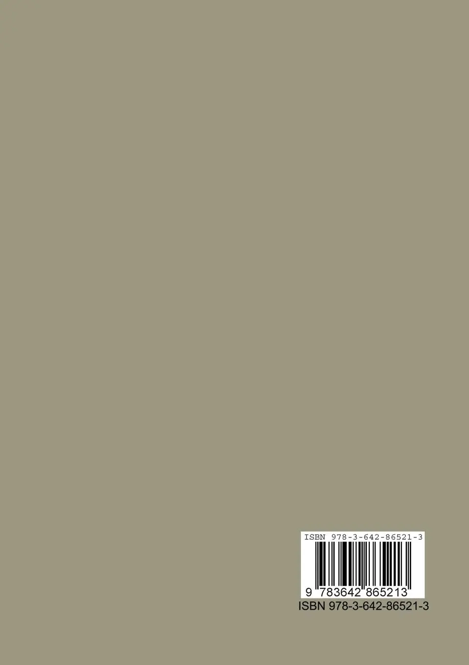Rückseite: 9783642865213 | Einführung in die Ramanspektroskopie | Josef Brandmüller (u. a.) | xvi